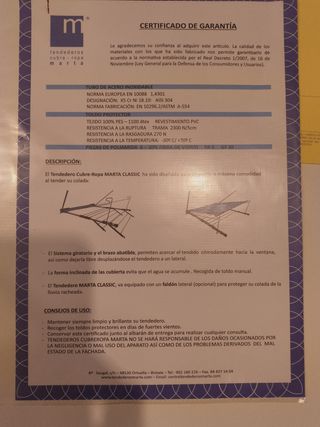 Tendedero de ropa Marta azul