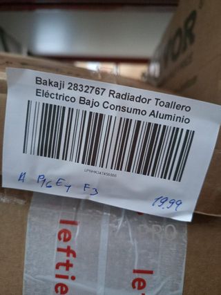 Bakaji  Radiador Toallero Eléctrico