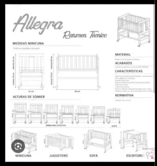 Minicuna Colecho Allegra 5 en 1