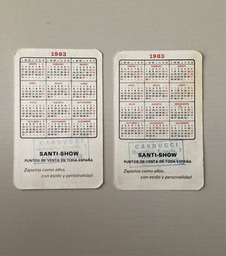 2 Calendarios Bolsillo Actores Famosos