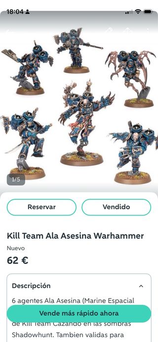 Kill Team Ala Asesina Warhammer
