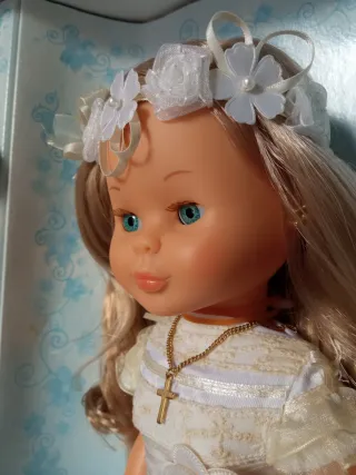 Nancy Comunión antigua impecable en su caja