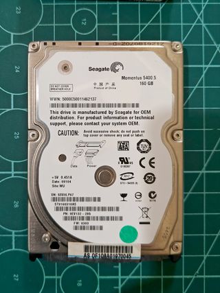 Lote 4 HDD portátil 2,5” SATA + IDE (160–250GB)