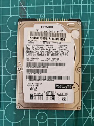 Lote 4 HDD portátil 2,5” SATA + IDE (160–250GB)