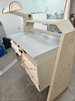 Mesa de trabajo Erio para prótesis dental.