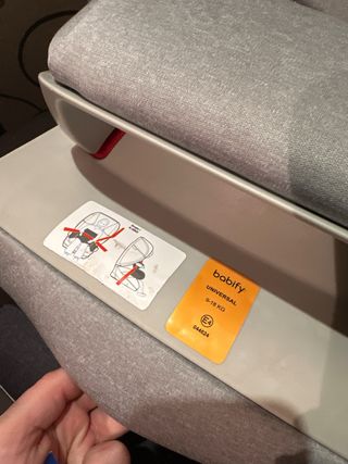 Silla coche 123 sujeción frontal gris con isofix