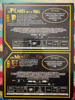 DVD Ken Follett: Los Pilares de la Tierra y Un Mun