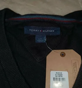 Jersey Tommy Hilfiger Negro V-Neck