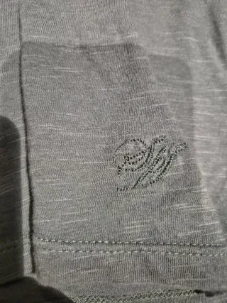 Camiseta manga larga gris algodón