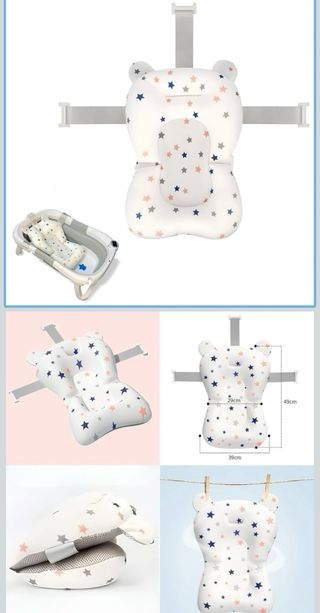 Cojín para bañera de bebé con estrellas