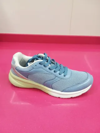 Zapatillas Lefties Mujer Azul y Plata