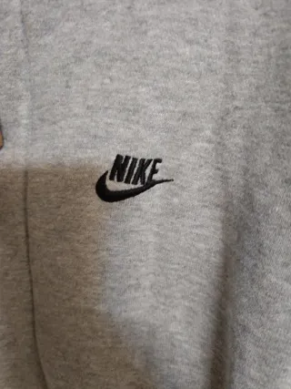 Sudadera Nike cremallera gris talla M