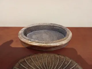 Caja joyero madera tallada