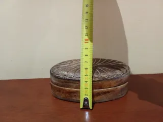 Caja joyero madera tallada