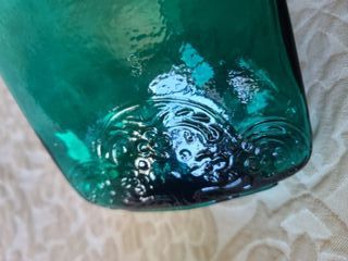 Conjunto 2 Botellas Vidrio Verde Reciclado