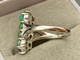 Anillo Plata 925 Ópalo Multicolor