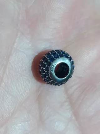 Charm Plata Ley S925 Circonitas Azul