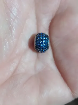 Charm Plata Ley S925 Circonitas Azul