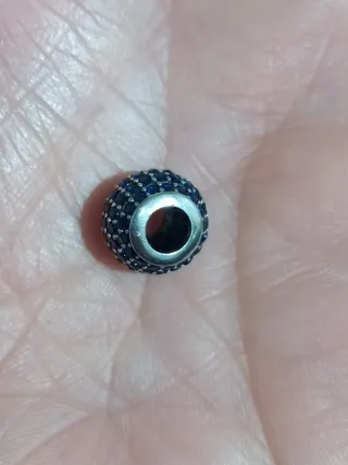 Charm Plata Ley S925 Circonitas Azul