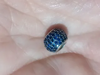 Charm Plata Ley S925 Circonitas Azul