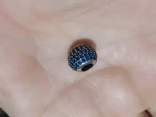 Charm Plata Ley S925 Circonitas Azul