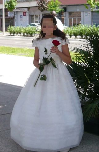 Vestido de Comunión Blanco Niña