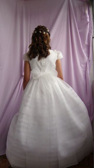 Vestido de Comunión Blanco Niña