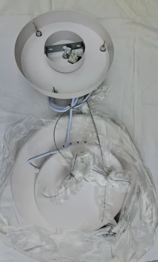 Lámpara colgante moderna blanca