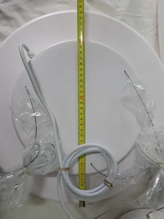 Lámpara colgante moderna blanca