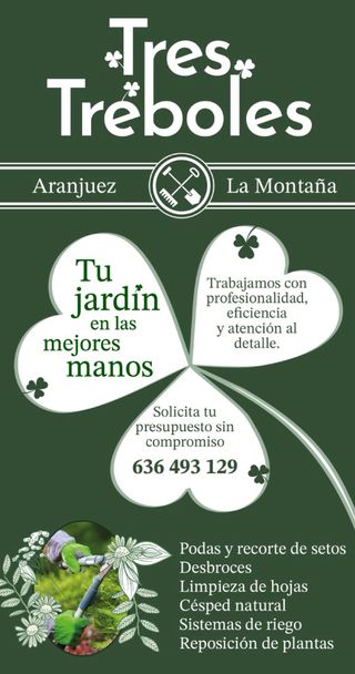 Servicios de jardinería: podas, desbroces etc.