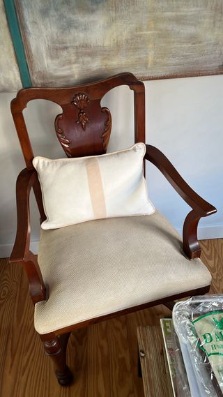 Mesa de comedor de Caoba 6 sillas y 2 butacas