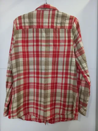 Camisa In Extenso cuadros roja y beige