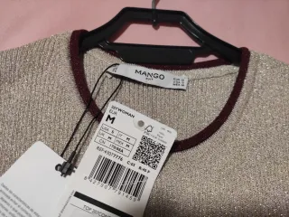 Top punto brillos Mango