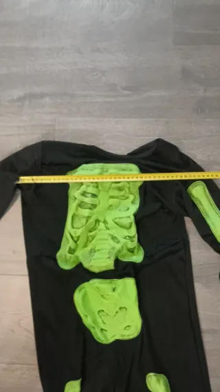 Disfraz Esqueleto, detalles en relieve 12 años