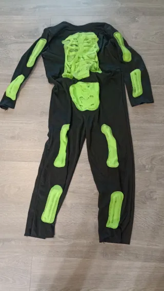 Disfraz Esqueleto, detalles en relieve 12 años