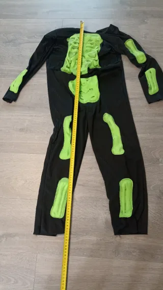 Disfraz Esqueleto, detalles en relieve 12 años