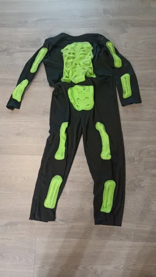 Disfraz Esqueleto, detalles en relieve 12 años