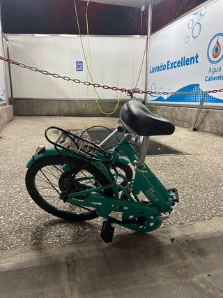 Bicicleta Plegable Verde