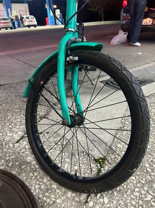 Bicicleta Plegable Verde