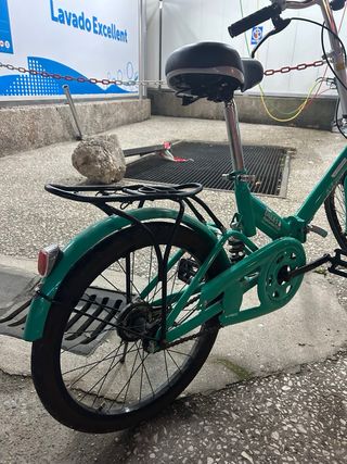 Bicicleta Plegable Verde