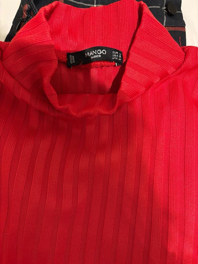 Falda cuadros Mango mini