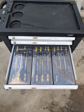 Mesa de trabajo JBM 7 cajones con herramientas