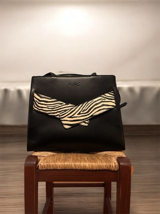 Borsa Mimi Muñ Nera con Zebra