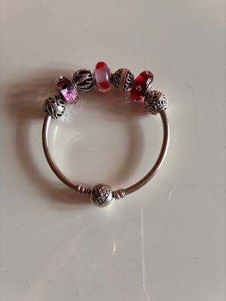 Pulsera Pandora Aro con Charms Corazón