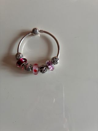 Pulsera Pandora Aro con Charms Corazón