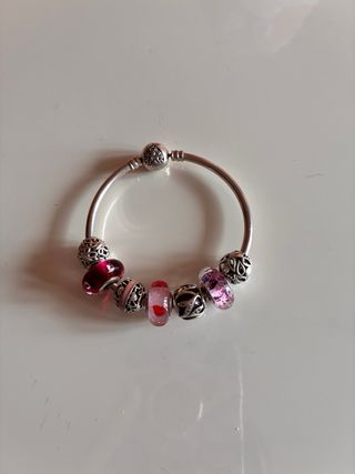 Pulsera Pandora Aro con Charms Corazón