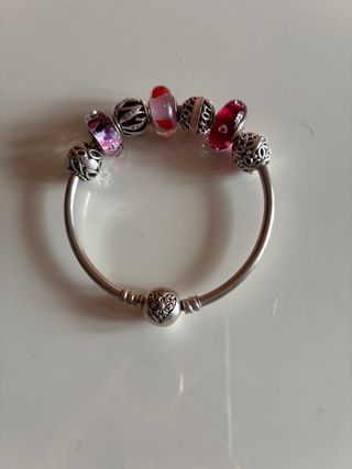 Pulsera Pandora Aro con Charms Corazón