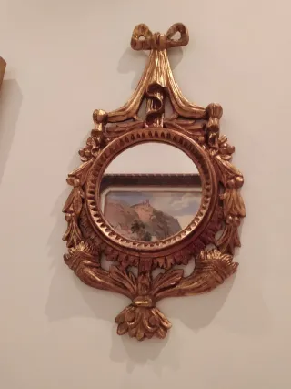 Espejo Cornucopia Pan de Oro