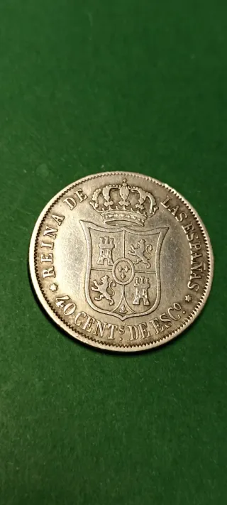 40 Céntimos Escudo 1866