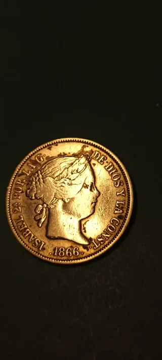 40 Céntimos Escudo 1866
